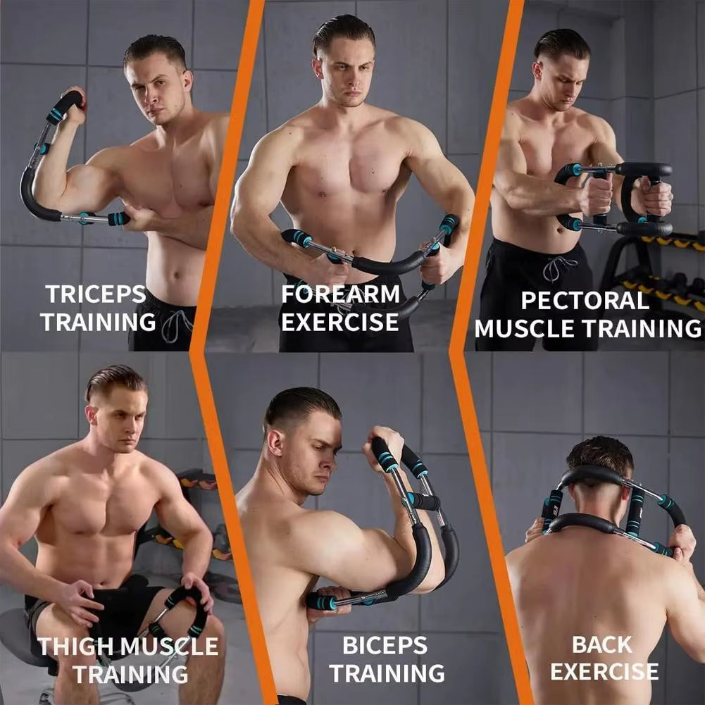 Powerflex™ Adjustable Arm Strength Trainer – Unleash Full-Body Force Indoors